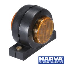 Narva Model 30 / LED Side Direction Indicator Lamp (Amber / Amber) in Neoprene Body
